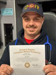 Congratulations to probationary firefighter David Graham for passing his  paramedic exams. He is now officially a licensed paramedic! Hundreds of  hours of classroom education, clinical experience, and studying over the  past 12-months