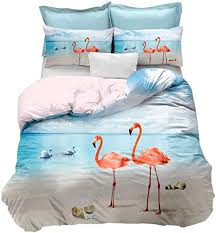 Twin size comforters may not fit well on a twin xl mattress. Amazon Com Erosebridal Flamingo Bedding Set Twin Size Orange Flamingo Duvet Cover Animal Decor Bedding Set For Couple Teens Kids Quilt Cover Seaside Flamingo Bedspread Cover Peaceful Duvet Cover For Adult Guest Home