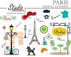 Pink Poodle Eiffel Tower Cartoon Paris Cliparts France Clip Paris Theme Party Eiffel Tower Art Clip Art