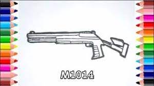 Cara Menggambar Senjata Tembak M1014 Di Game Free Fire Youtube
