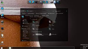 Cleodesktop Mod Desktop Glass Dark Skinpack For Windows 7 8 1 Windows Desktop Themes Windows 10