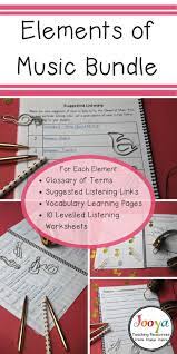 Elements Of Music Bundle Includes Over 80 Worksheets And Activities To Help You While Teaching Listening Skill Teaching Music Teaching Music Theory Music Terms