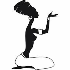 Artwork African Woman Art Black And White Reusable Stencils African Woman Girl Female In 2020 African Art Paintings Africa Art African Paintings