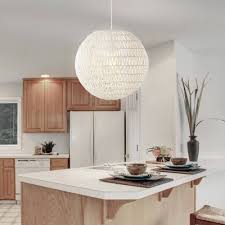 Rattan pendant lighting for kitchen island, xindar ceiling lighting fixtures hanging lamp, creative rattan chandelier inner orb white shade for bar cafe living room (1 light) 3.9 out of 5 stars. Rattan Ceiling Lights Target