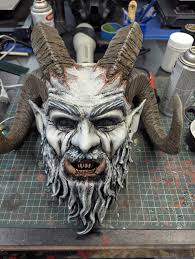 After KRAMPUS AMERICA CONVENTION 2025 I felt I needed to improve my mask.  So it was a full repaint. Less plastic looking, better texture, more life.  Much more happy with it till