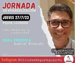 De toda crisis uno elige como salir…» Gabriel Rinaudo, predicador de la RCC  quien estará en Victoria