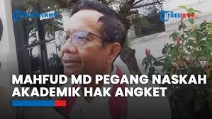 Mahfud MD Sebut Sudah Pegang dan Baca Lebih dari 75 Halaman Naskah Akademik  Hak Angket Pilpres 2024