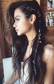 Side Braids And Hair Rings By Brittany Sullivan Hair Styles Long Hair Styles Pretty Hairstyles