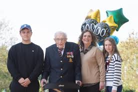 Captain sir tom moore is applauded as he walks guard of honour! A Special Thank You From Captain Tom Moore On His Birthday South Wales Argus