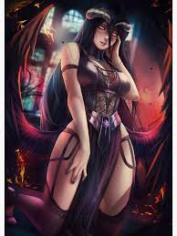 Overlord Posters - Sexy Busty Albedo Hot Boobs Tits Poster RB0512 |  Overlord Merch