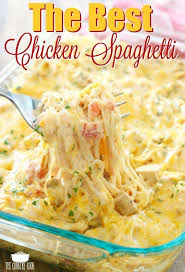 The Best Chicken Spaghetti Recipe Recipe Chicken Spaghetti Recipes Creamy Cheesy Chicken Spaghetti Recipe Recipes