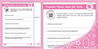 Page 4 this category is for questions and answers related to canadian music, as asked by users of funtrivia.com. Popular Music Quiz For Kids