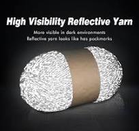 Amazon.com: BulingBuling Reflective Yarn,Crocheting/Knitting ...