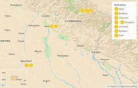 Valley of flowers trek route map. Himalayan Valley Of Flowers Trek 10 Days Kimkim