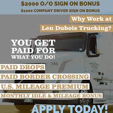 Drivers are paid on their merit, records, and longevity in the sport. Get Paid For What You Do Join Our Team Len Dubois Trucking