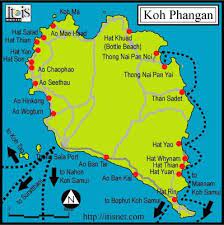 Koh Phangan Map Thailand Vacation Thailand Travel Koh Phangan