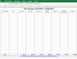 The payroll calculator also works as a pay stub where you can access tax information. What Is Payroll Register Guide Free Excel Download