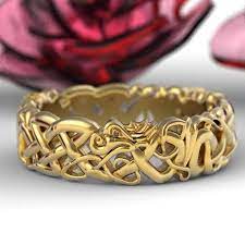 Gold Celtic Dragon Wedding Ring Womens Wedding Band Norse Etsy Viking Wedding Ring Dragon Wedding Celtic Wedding Rings
