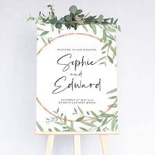 There's even a wedding template to help with reception planning, like a wedding seating chart or place cards. Olive Wreath Welcome Board Wedding Welcome Board By Tigerlily Wedding Stationery Notonthehighstreet Com