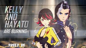 Uma batalha em free fire, ela se viu pre Garena Free Fire Kelly And Hayato Are Burning Garena Free Fire Facebook