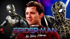 Regarding the new costume, the suit looks like a cross between the classic mcu black and red suit mixed with the gold from the iron spider suit. Spider Man 3 Tom Holland S New Gold Black Suit Unveiled By Official Mcu Merch The Direct
