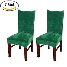 Smiry Stretch Dining Room Chair Slipcovers Protector Soft Velvet Spandex Fabric Removable Washable Cha Slipcovers For Chairs Slipcovers Dining Chair Slipcovers