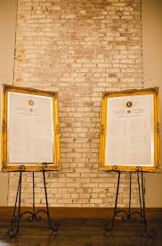 Gold Ivory Wedding Seating Charts On Big Gold Frames And