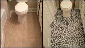 Now we are going to tackle the salmon original tiled floors. Make Your Bathroom Floor Unique With Chalk Paint Your Projects Obn