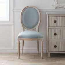 Louis Fabric Back Side Chair Dining Room Furniture Chair Seating Wisteria Dining Chairs Furniture Side Chair Dining Room