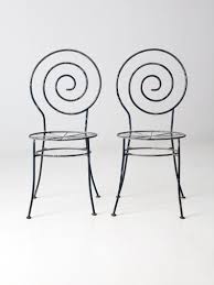 Reserve Antique Garden Chairs Art Deco Metal Swirl Back Etsy Art Chair Garden Chairs Art Deco Table Lamps