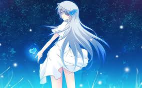 You may then post the code on your own site to show that you got married to that character :d! Hd Wallpaper I Like You Gray Haired Anime Character White Dress Flowers Wallpaper Flare