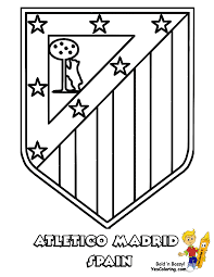 Foster the literacy skills in your child with these free, printable coloring pages that can be easily assembled int. Real Madrid Colouring Pages