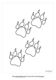 If your child loves interacting. Grizzly Bear Paw Print Coloring Pages Free Nature Coloring Pages Kidadl