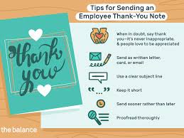 Employee Thank You Examples And Writing Tips