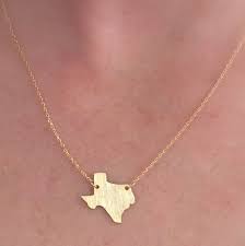 Texas Necklace Texas Necklace Texas Necklace Gold Necklace