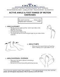 Use the big toe to draw the letters of the alphabet in the air. Active Ankle Amp Foot Range Of Motion Exercises