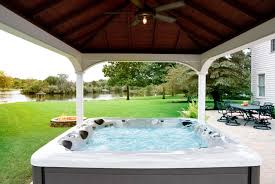 Deck designs with hot tub and fire pit. Fire And Water Fire Pit And Hot Tub Backyard Inspiration Master Spas Blog