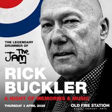 🚨🚨The JAM's Rick Buckler🚨🚨 The legendary drummer of The Jam, Rick  Buckler, A Night of Memories & Music is your chance to witness history in  the making. Feel the rhythm of “A