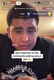 lalo responds to the comments asking about alan 🙁 ||  #fypシ゚viral#goviral#lalo#lalogonebrazzy480#fyp#alan#explorepage#trending#live#foryoupage#laloandalan#alantherizzking#sad#fyppp#fyp
