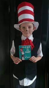 Homemade Cat In The Hat Costume Kids Book Character Costumes Dr Seuss Costumes Storybook Character Costumes
