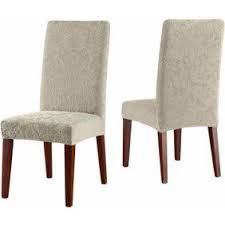 sure fit stretch pique short dining room chair slipcover walmart com dining room chair slipcovers slipcovers for chairs dining chairs