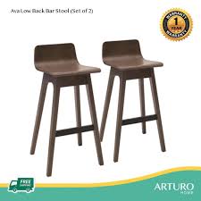 Check spelling or type a new query. Arturo Ava Low Back Bar Stool Set Of 2 Walnut Shopee Malaysia