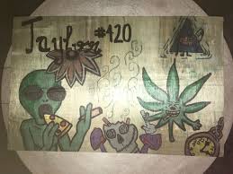 Trippy Stoner Wall Decoration Wall Decor Art Trippy