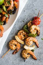 Easy Grilled Shrimp Skewers Isabel Eats Recipe Grilling Recipes Sides Shrimp Skewers Healthy Grilling Recipes