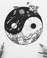 Yin and yang koi fish. Pin By Erica Roesler On Tattoos Art Drawings Art Sketches Space Drawings