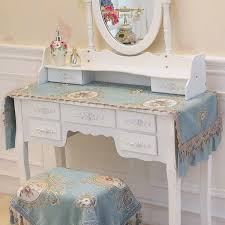 And beneath you'll have drawers or open shelves to keep everything you need. Buy European Dresser Tablecloth Desk Tablecloth Bedroom Dust Proof Dresstable Bedside Table Top Cabinet Cover Cloth Tabletop Mat Wine Cabinet On Ezbuy Sg