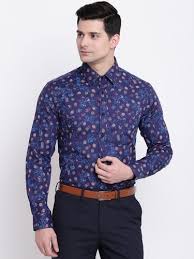 Next day delivery and free returns available. Cotton Party Wear Men Navy Blue Printed Dobby Formal Shirt Rs 1839 Piece Id 21148179288