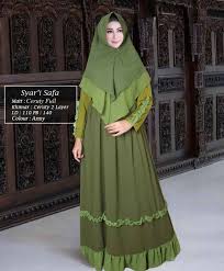 Warna jilbab hijau tua hijab salwa. Model Gamis Warna Army Radea
