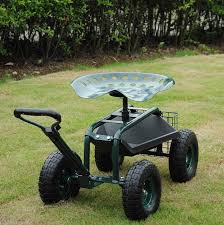 Check spelling or type a new query. Karmas Product Steerable Garden Stool Cart With Tool Tray Garden Stool Storage Baskets Garden Scooters
