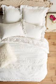 Geneva Down Alternative Euro Sham Insert White Bedspreads Farmhouse Style Bedding Home Bedroom